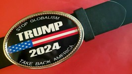 TRUMP 2024 Epoxy Belt Buckle &lt;&gt;&amp; Black Belt - £19.71 GBP