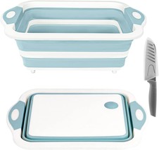 Collapsible Cutting Board, Foldable Chopping Board With Colander,, Light... - $35.94