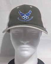 Top Of The World Licensed U.S. AIR FORCE Green &amp; Cream Baseball Cap Hat - £11.37 GBP
