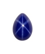 Lab Created Synthetic Blue Star Sapphire Pear Cabochon Loose Stones from... - £7.93 GBP