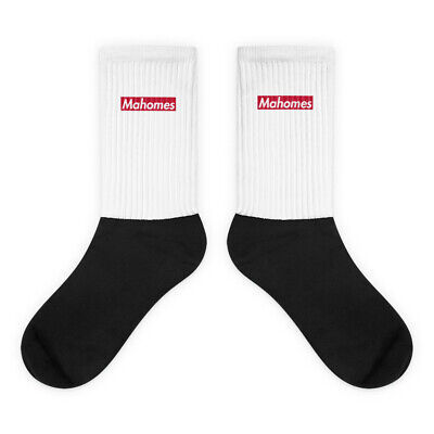 PATRICK MAHOMES Box Logo CREW SOCKS Kansas City Football KC QB Fan Streetwear