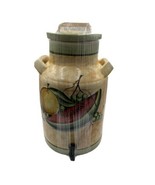 Vintage Mexican Pottery Hand Painted PINAL H. MEX Water Cooler Watermelo... - $94.76 CAD