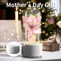 Creative 2 In 1 Bouquet LED Light And Bluetooth Speaker Mother&#39;s Day Gift Rose L - £25.45 GBP