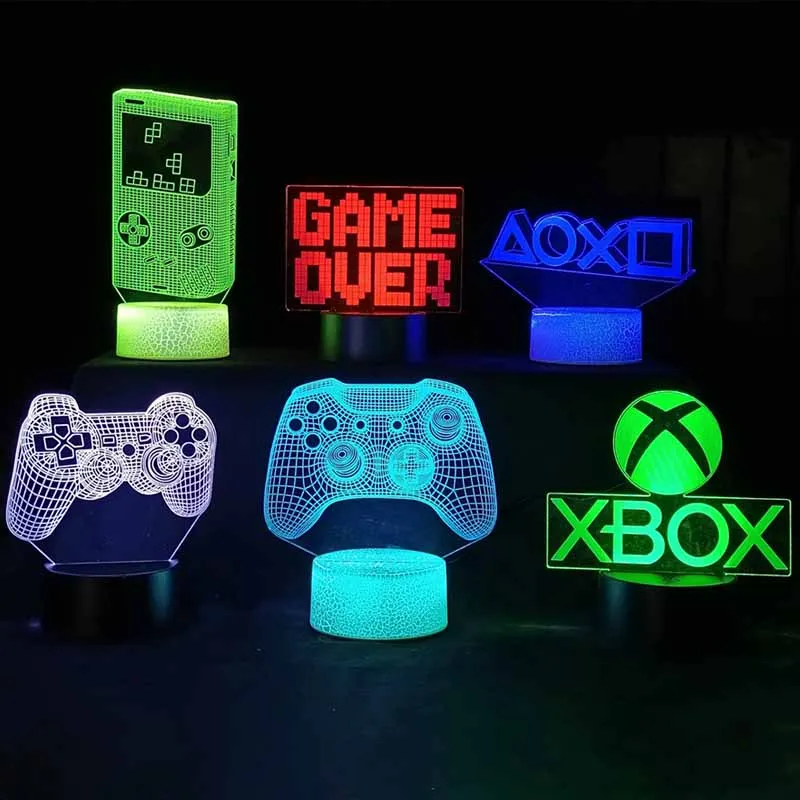 For XBOX Games 16 Colors Changing Night Light 3D Acrylic LED Touch Table... - $14.23+