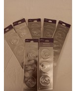 Hallmark Silver Foil Embossed Seals Shoe Design Pack Of 12 Each Lot Of 7... - £14.15 GBP