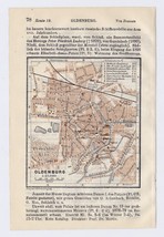 1911 Original Antique Map Of Oldenburg Lower Saxony / Germany - £16.22 GBP