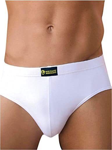 3 Men&#39;s Stretch Cotton Bielastic Underwear Elastic Waistband Navigare 574 - $3.66+
