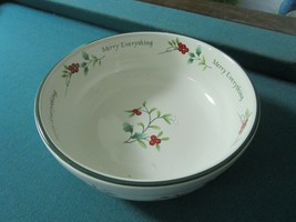 PFALTZGRAF &quot;Winterberry&quot; 7&quot; Christmas  candy bowl Merry Everything [82] - £35.83 GBP