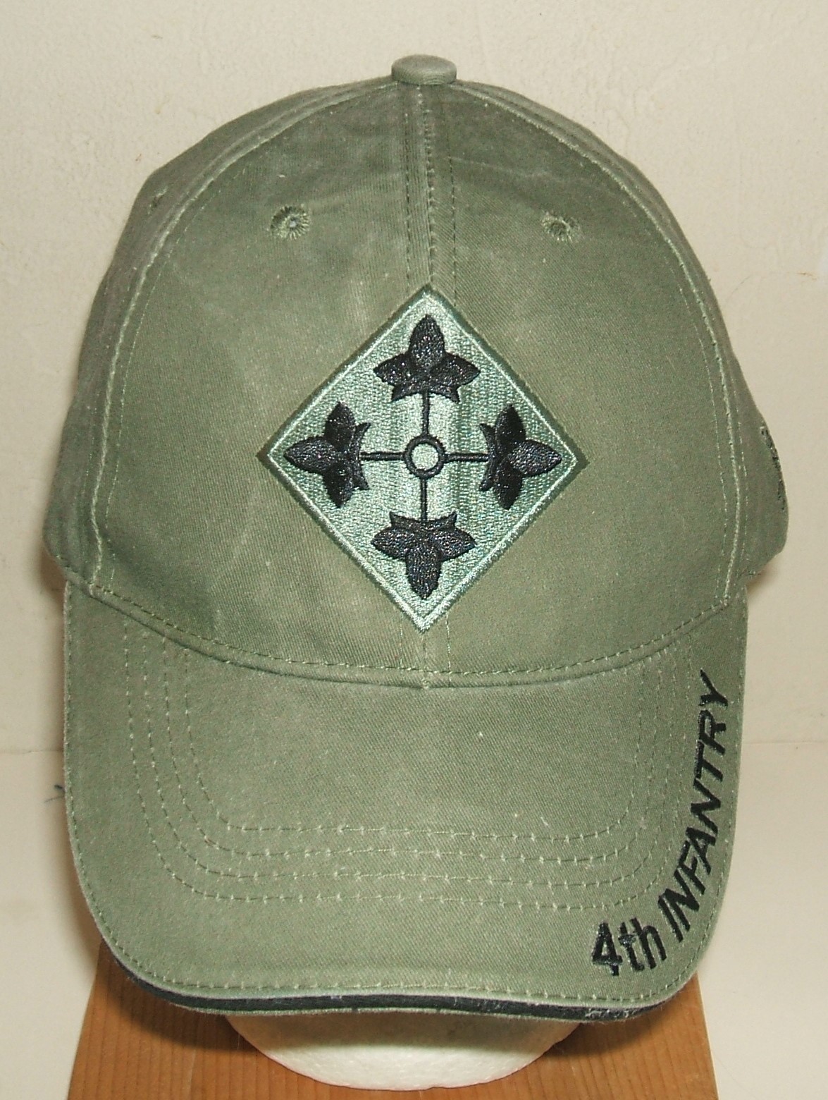 US Army logo civilian ballcap baseball cap 4th ID Infantry Division cotton China - £15.98 GBP