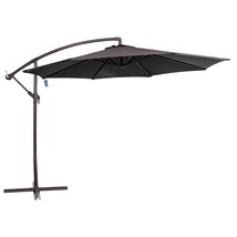 10 ft. Breez-Tex Captiva Cantilever Spa Side Umbrella with Cover  Black - £173.54 GBP