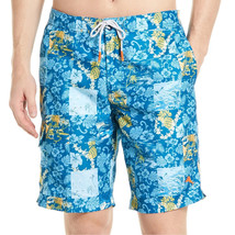 Tommy Bahama Men&#39;s Baja Pompano Patch Board Shorts Swim Trunks Blue Allure - £35.26 GBP