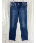 Levis 511 Distressed Blue denim Jeans Men&#39;s Size 30x32 Distressed Split Hem - $32.57 CAD