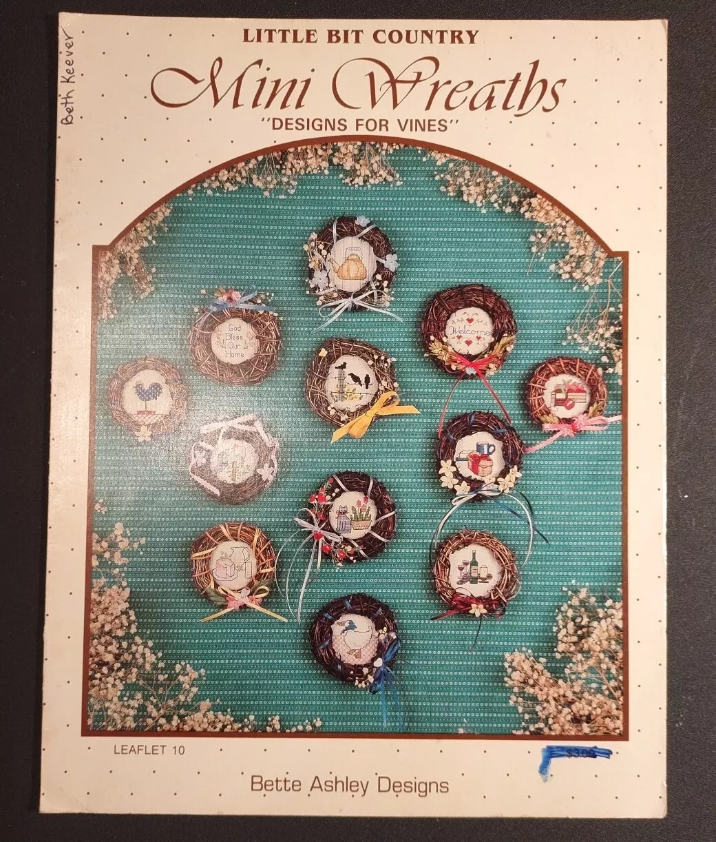 Mini Wreaths &quot;Designs For Vines&quot;, Leaflet 10 - $5.00