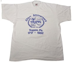 VINTAGE 1992 TRAPPE, PA T SHIRT 275TH ANNIVERSARY XL PENNSYLVANIA SINGLE... - $35.96