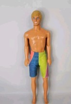 KEN DOLL 1983 MATTEL MALAYSIA SWIM TRUNKS BLONDE MOLDED HAIR VINTAGE- READ! - $14.84