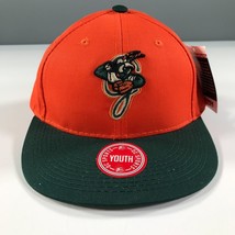Greensboro Grasshoppers Hat Orange Green Youth Kids Boys Size Strapback - $207.53 MXN