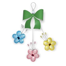 Spring Pastel Floral Flowers Wire Decorative Home Decor Wall Hanging - £5.47 GBP