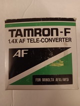 Tamron-F 1.4x AF Tele-Converter For Minolta AFXi/AFSi Series Cameras NOS - £31.45 GBP