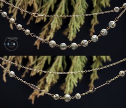 long boho necklace + choker, natural green brecciated jasper, handmade in USA - £27.17 GBP