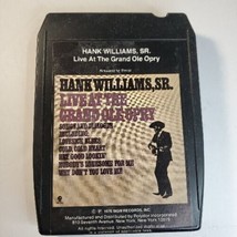 Hank Williams Sr : Live At The Grand Ole Opry- 1976 8 Track VG ET2 - £6.22 GBP