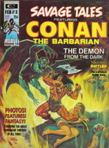 Savage Tales Magazine #3 Conan Marvel Comics 1974 VERY FINE+ - £30.34 GBP