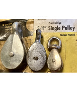 Pulleys --swivel eye 3/4&quot; &amp; larger .... get all three pulleys   - $263.60 MXN