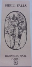 Vintage Shell Falls Bighorn National Forest Brochure - £2.35 GBP