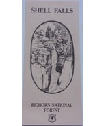 Vintage Shell Falls Bighorn National Forest Brochure - £2.34 GBP
