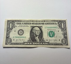 Series 2021 $1 Dollar Fancy Note Cleveland Federal Reserve  Circulated - $8.00
