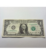 Series 2021 $1 Dollar Fancy Note Cleveland Federal Reserve  Circulated - $151.42 MXN