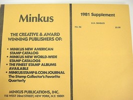 Minkus 1981 United Nations Singles Stamp Album Supplement 26 NOS - £3.05 GBP