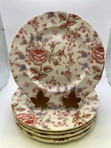 Set Of 5 Johnson Brothers Rose Chintz Pink Luncheon Plates - £110.31 GBP