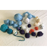 Recycled upcycled fabric yarn from clothing fabric lot weaving craft sup... - $19.75