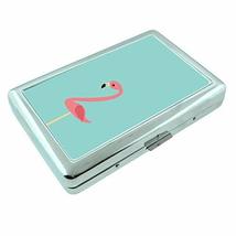 Flamingo Em3 Hip Silver Cigarette Case Id Holder Metal Wallet 4&quot; X 2.75&quot; RFID Pr - £8.75 GBP