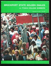 Brockport State vs Ithaca College NCAA Football Game Program 11/10/1979-Eunic... - £53.80 GBP