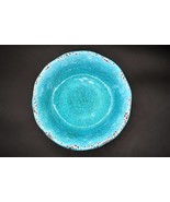 Pier 1 Imports Carmelo Blue Rustic Crackle Melamine 9&quot; Bowl Replacement - $276.11 MXN