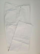 Hospitality Hotel Chef Pants White Unisex 44-46 Snap Flat Front - $7.68