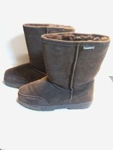 Bearpaw Emma Brown Mid Calf  Pull On Suede Fleece Lined Boots Size 9 New - £27.61 GBP