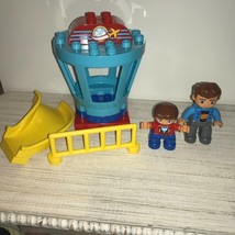 LEGO DUPLO AIRPLANE AIRPORT REVOLVING TOWER TOP MAN BOY FENCE REPLACEMEN... - $19.79