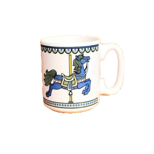 Vintage Carousel Coffee Mug 1984 - £16.43 GBP
