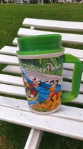 Disney Parks Rapid Fill Mickey &amp; Friends Water Park Souvenir Mug Cup &amp; Lid EUC - £10.92 GBP