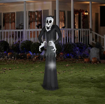 7&#39; Airblown Inflatable Welcome Reaper By Gemmy (As) - £134.52 GBP