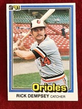 Rick Dempsey Orioles Catcher 1981 Donruss - #113 MINT - £3.95 GBP