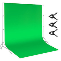 NEEWER 9x15 feet Green Chromakey Muslin Backdrop Background Screen with ... - £42.35 GBP
