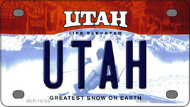 Utah UT Novelty Mini Metal License Plate Tag - £11.71 GBP