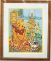 Counted Cross Stitch Janlynn Potting Shed Teddy Bear Kit 12&quot; x 16&quot; New - $17.99