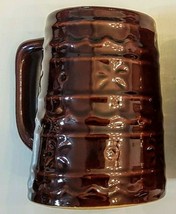 Marcrest Daisy &amp; Dot German Beer Stein Pottery Mug USA Colorado Brown St... - $9.81