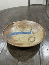 Art Studio Pottery Stick Incense Holder Bowl Mid Century Signed Stamped - $29.69