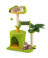 Cat Tree - 22LBS Capacity Palm Tree Design with Self-Groomer &amp; Scratchin... - $85.00