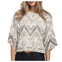 Free People Superstar Southwestern Pullover Sweater Size M Ivory Combo B... - $374.50 MXN
